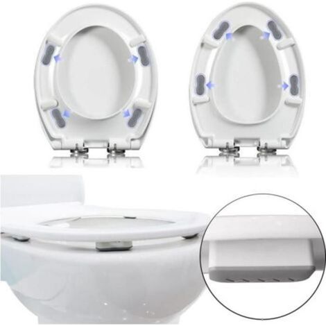 Coussinet Siege Toilette - 4,5 x 1,8 x 1,8 cm - Pour Abattant Standard - 8 Pièces (1/5)