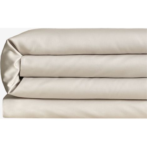 Housse de couette en satin 300 fils Sampras SKLUM Beige nude