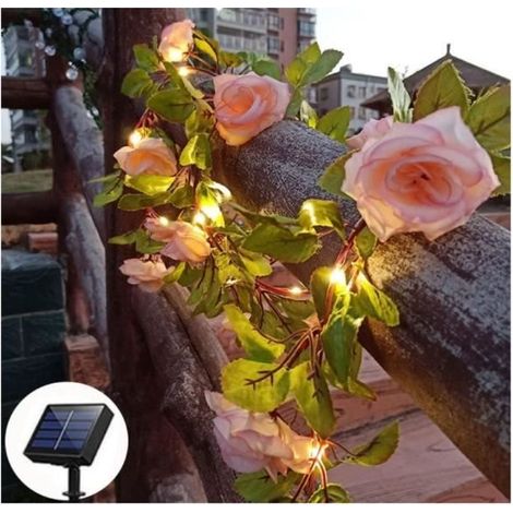 Solar-Girlande - 5 Meter - 50 mehrfarbige LEDs - Wasserdicht - Für den Garten