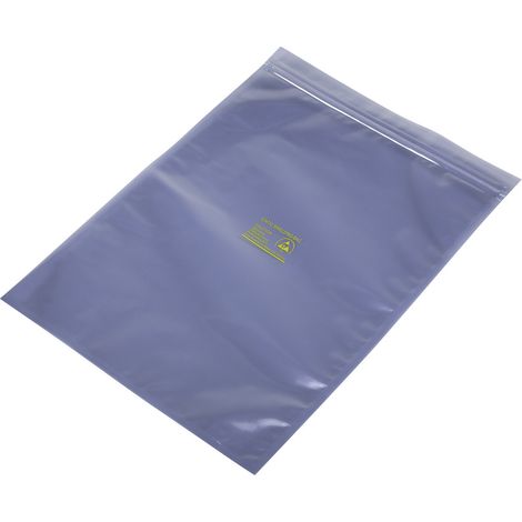 ESD-Abschirmbeutel mit Druckverschluss   (L x B) 350 mm x 250 mm N/A Materialstärke (Details) 80 µm