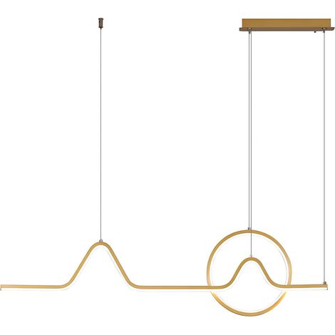 LAMPADA A SOSPENSIONE A LED TOOLIGHT HJ022-CP  20 GOLD