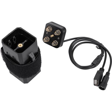 Wasserdichtes Gehäuse für 18650-Akkus mit USB/DC-Doppelanschluss für Fahrradlampen (1/5)