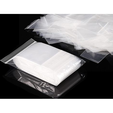 200 unités Sachet zip transparent 10 7cm sachets plastiques refermables petits pochon synthétique (1/4)