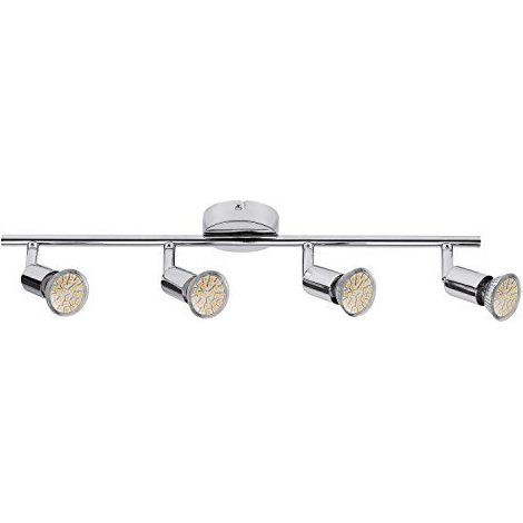 Rampe plafond 4 spots chrome GU10 Norton LED Rabalux