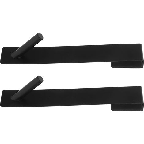 Ganchos Organizadores de Acero Inoxidable Negro para Puerta 2 (1/5)