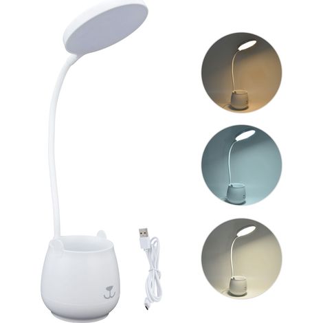 de bureau LED flexible en plastique avec porte stylo pour (1/5)