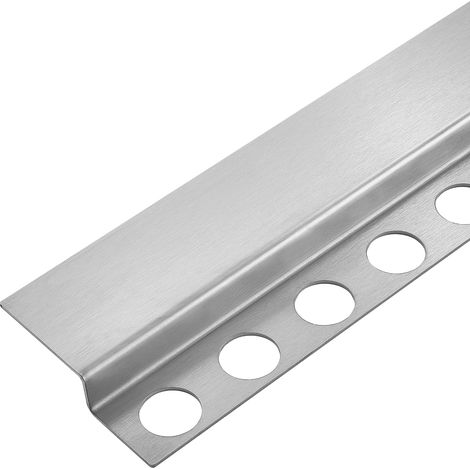 Balneo Profilé de douche frontale, au sol 130cm, acier inoxydable, finition inox, Pente de 1,5% (1/5)