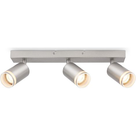 Deckenstrahler Deckenleuchte Deckenlampe Schlafzimmer Schwenkbar 3-flammig GU10