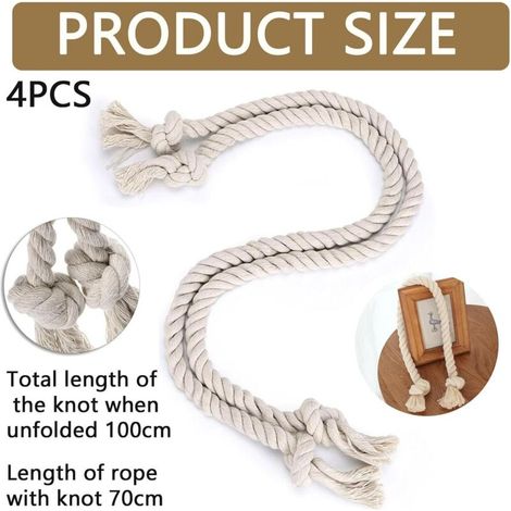 Set di 4 fermatende Bardusch, fermatende da esterno, decorazioni per tende da interni ed esterni (beige) (1/4)