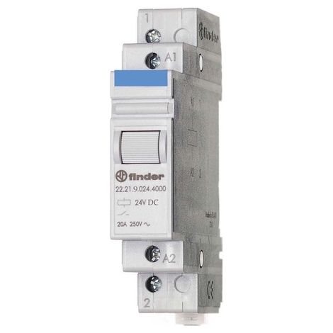 FINDER 222190124000PAS RELAIS MODULAIRE 12 VDC 1 NO 20 A AGSNO2