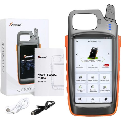 Strumento per la duplicazione di chiavi, struttura in plastica resistente, dimensioni 10,5 x 6,5 x 1,5 pollici, compatibile con vari modelli di chiavi, connettività Bluetooth, schermo LCD HD. (1/5)