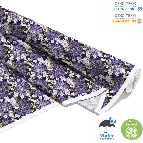 TESSUTI DECORATIVI PER ESTERNI OXFORD - Motivo Fiore Sakura Giapponese I DX477 (1/5)