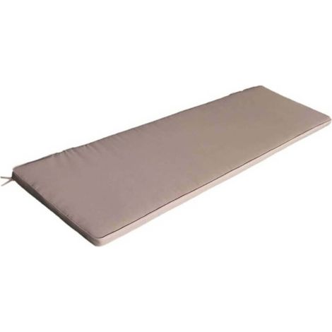 Rechteckiges Kissen im abnehmbaren Wasser -Repellent Polyester 110 x 45 cm - Tan
