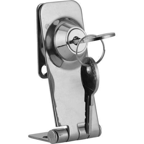 Security Locking Keyed Bolt Lock Portable Compact Outdoor Durable (1/4)