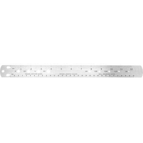 Règle pour Rayons de Vélo en Acier Inoxydable Double Face - Outil de Mesure pour Vis de Blocage de Manivelle (1/5)