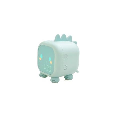 Simpatico orologio digitale a forma di dinosauro con luce notturna per bambini - Regalo di compleanno - Alimentazione USB - Crezuo