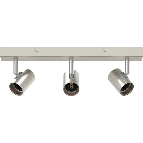 Spot de plafond Nickel brossé 38 x 6.5 x 11.5 cm Acier CFW951894 (1/5)