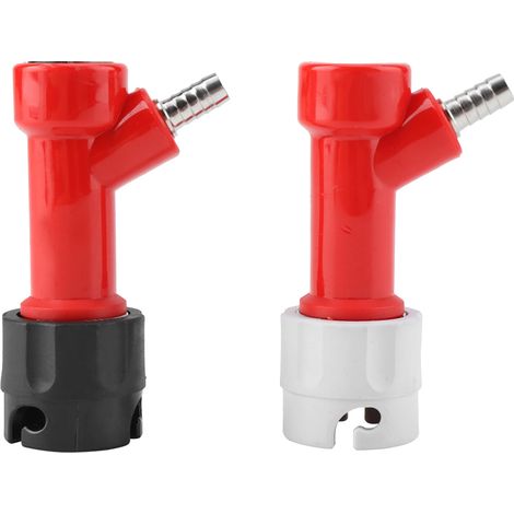 2 Connecteurs de couplage 1/4" Pin Lock pour fût Corny, kit de brassage maison, 2 pièces (1/5)