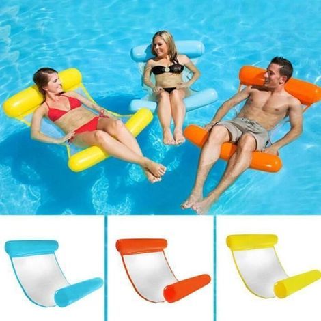 Amaca galleggiante - Non specificato - 1 pezzo - PVC e nylon - 130 cm x 70 cm - Portatile e pieghevole (1/3)