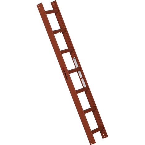 Euroline Premium Kaminkehrerleiter 7 Sprossen RAL8004 Rot (1/2)
