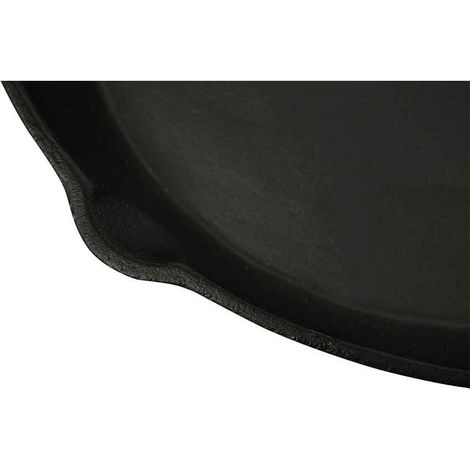 vidaXL Sartén parrilla de hierro fundido 30 cm redonda (1/2)