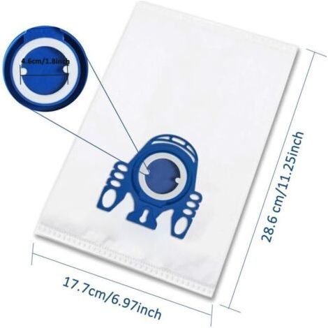 Lot de 15 sacs d'aspirateur pour Miele Classic C1 Complete C1, C2, C3, S400i S600 S2 S5 S8 Series (1/2)