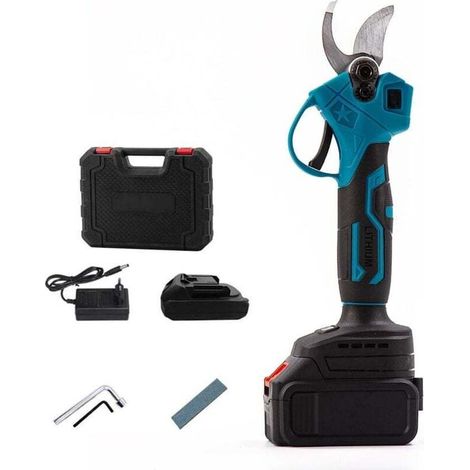Professional Cordless Electric Pruner 7500 mAh Battery Cutting Capacity 30 mm Compatible 18 V (1/4)