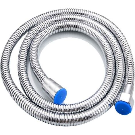 UlisemFlexible de douche 1,5 m de long en acier inoxydable Metaflex double verrouillage 1/2 flexible de douche