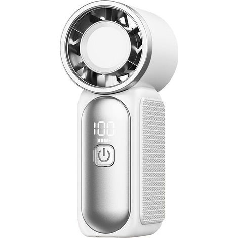Tragbarer Handventilator, 3,5 Zoll, 16.900 U/min, Hochgeschwindigkeits-Turbinenmodus, mit LED-Anzeige, geeignet für Frauen, Mädchen und Männer, für Reisen und Outdoor-Aktivitäten.
