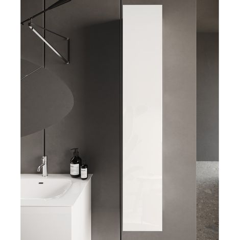 Colonne murale design laqué blanc TANIA (1/5)