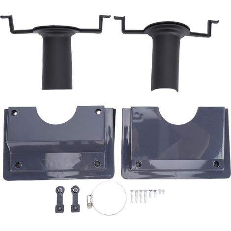 Kit de Protège-Passage Murale ABS/Gris pour Lignes AC avec Joints Etanches - Installation Facile (1.8") (1/4)