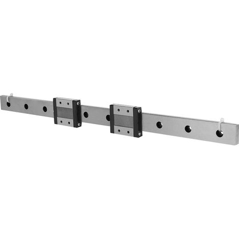 Rail de guidage linéaire miniature LMLF24B-400-2R, 2 blocs coulissants de 24 mm de largeur (1/5)