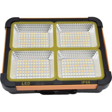 Lampe de travail solaire LED rechargeable 4 modes 1000 W étanche, portable, idéale pour le camping. (1/5)