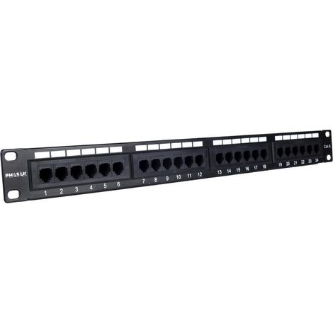 Patch panel 19 24P Cat.6 UTP RJ45 DUAL 1U - PU 2420 (1/4)