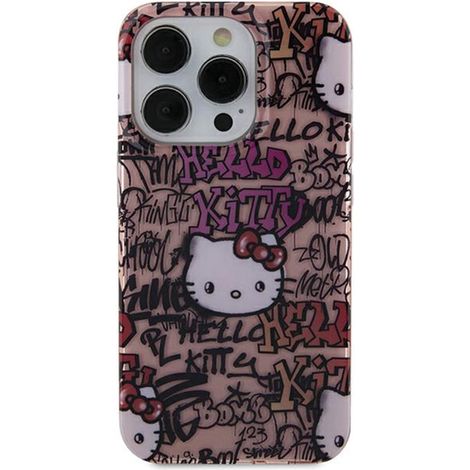 Hello Kitty IML Tags Graffiti - iPhone 11 Hülle (Pink)