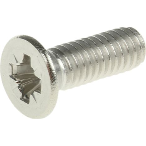 Vis à métaux RS PRO M4 à tête Fraisée Pozidriv en Acier Inoxydable, 12mm ( Prix pour Boîte de 100 )