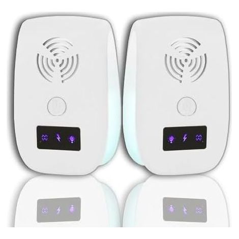 Elektronisches Ultraschallgerät zur Abwehr von Mäusen, Haushaltsinsekten, Kindern und Mücken, EU-Stecker (1/5)