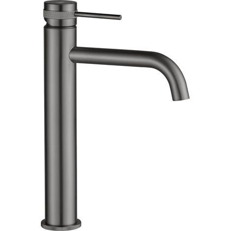 RUBINETTO VASCA ALTO LUNGO GRIP TITANIO SKU REA-B8779 (1/5)