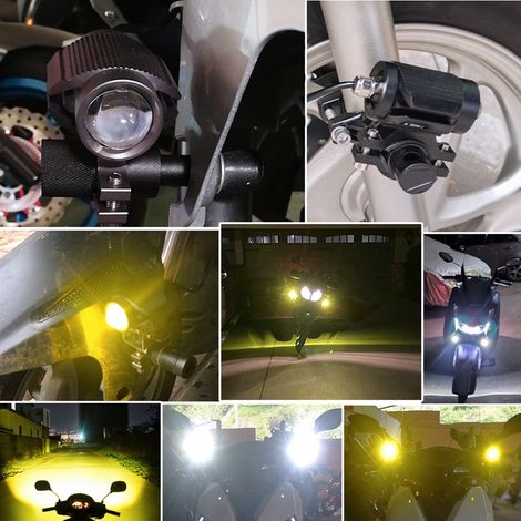 S1 60W IP65 Wasserdichter Universal-LED-Motorradscheinwerfer mit Antibeschlagfunktion für Motorräder, LKWs und Pickups (1/5)