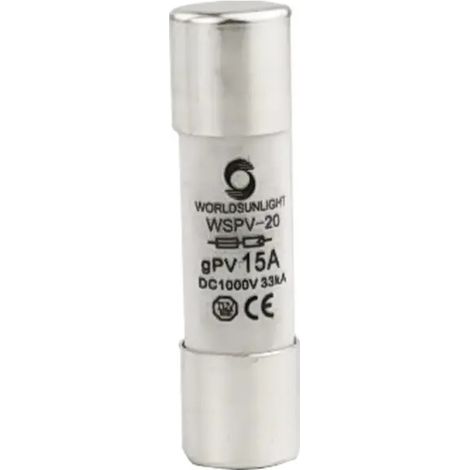 Fusible 10x38mm 1000V DC 15A     IluminaShop
