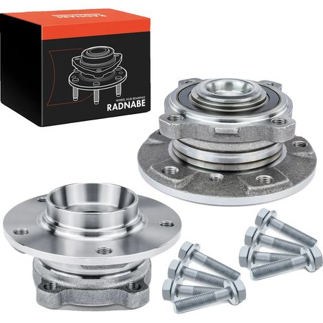 Kit de cojinetes de cubo de rueda, diámetro interior 90 mm, diámetro exterior 143 mm, diámetro del círculo de pernos 120 mm, número de orificios de montaje 4, diámetro del cubo de rueda 79 mm (1/5)