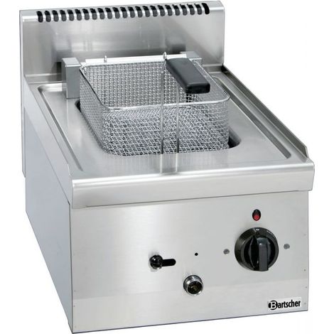 Friteuse inox simple électrique 8 Litres, 6300 W, 400 V - TRI