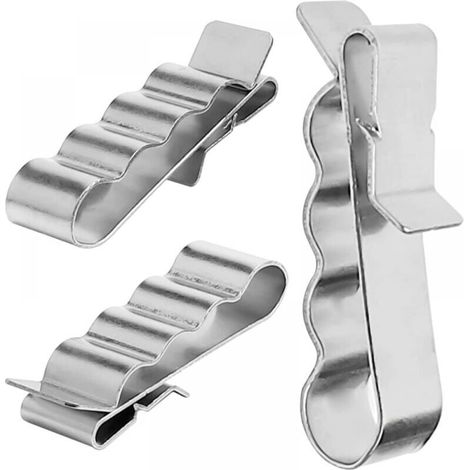 (50 pièces) Colliers de serrage en acier inoxydable pour câbles de remorque, colliers de serrage pour câbles photovoltaïques, colliers de serrage pour câbles de châssis de remorque, supports pour modu (1/5)