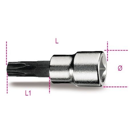 CHIAVI A BUSSOLA A GIRAVITE PER VITI CON IMPRONTA PENTALOBATA ART. 910PT50