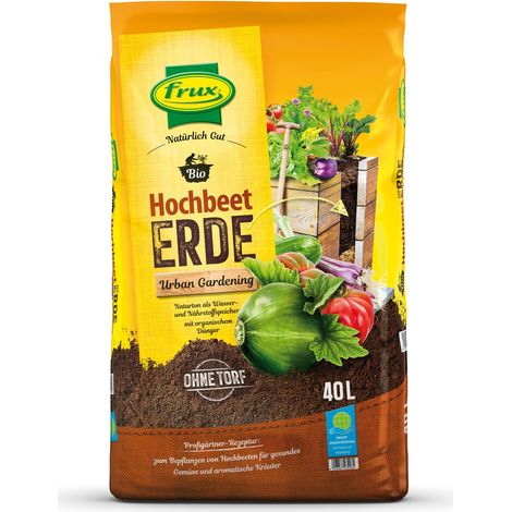 frux® Pro Hochbeeterde Urban Gardening torffrei - 40 Liter
