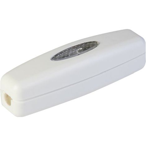 Poly pool regolatore di luminosita' bianco per cavo passante pp0671