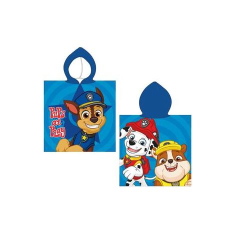 PONCHO MICROFIBRA PAW PATROL