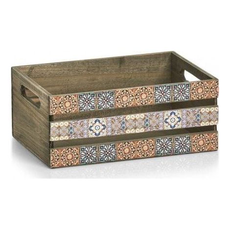 Zeller MOSAIC cassa decorativa in legno invecchiato 32x22x13,5 cm
