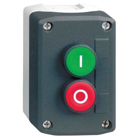 Cassetta di comando Harmony 2 pulsanti Ø22 verde/rosso - XALD213E