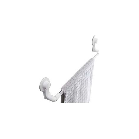 PORTA ASCIUGAMANO BAGNO IN ABS- - mm.570x61x109 - colore bianco - 1 pezzi AGLAIA